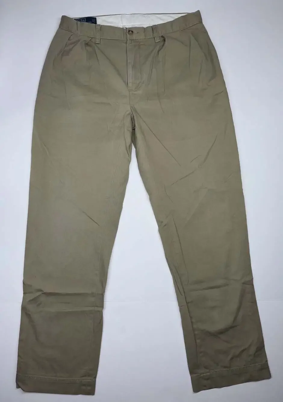 Polo Ralph Lauren Men's Khaki Pleated Chino Pants Size 32x32